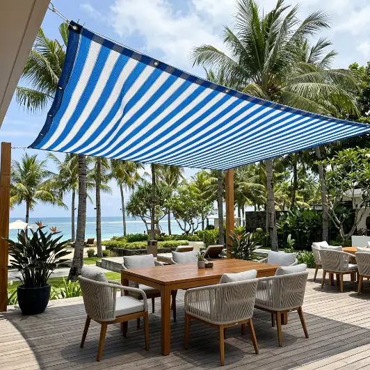 Paranet teduh untuk rooftop patio