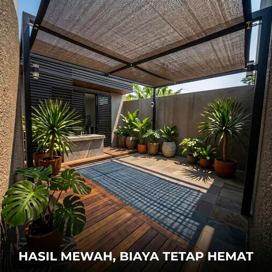 Paranet Rimbuni untuk patio rumah